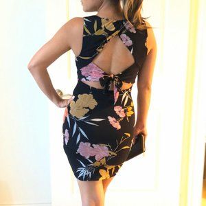 Guess black floral dress